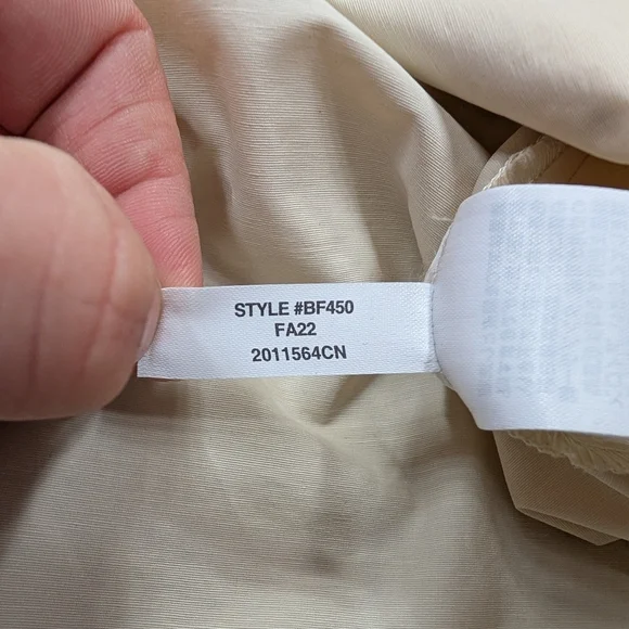 J. Crew Jacket Womens L White Cream Relaxed Perfect Lightweight Hooded Rain - Picture 9 of 10